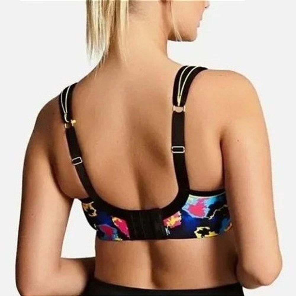 Panache Women's ELECTRIC PRINT Full-Busted Underwire Sports Bra 36DD Multicolor - Picture 5 of 11